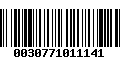 Código de Barras 0030771011141