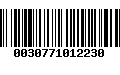 Código de Barras 0030771012230