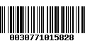 Código de Barras 0030771015828