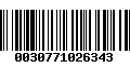 Código de Barras 0030771026343