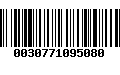 Código de Barras 0030771095080