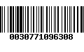 Código de Barras 0030771096308