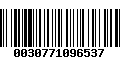 Código de Barras 0030771096537