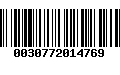 Código de Barras 0030772014769