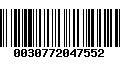 Código de Barras 0030772047552