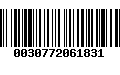 Código de Barras 0030772061831