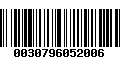 Código de Barras 0030796052006