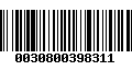 Código de Barras 0030800398311