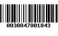 Código de Barras 0030847801843