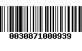 Código de Barras 0030871000939