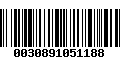 Código de Barras 0030891051188