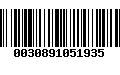 Código de Barras 0030891051935