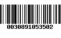 Código de Barras 0030891053502