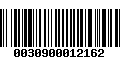 Código de Barras 0030900012162