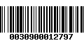 Código de Barras 0030900012797