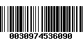 Código de Barras 0030974536090