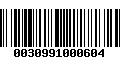 Código de Barras 0030991000604