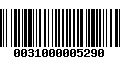 Código de Barras 0031000005290