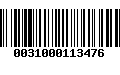 Código de Barras 0031000113476