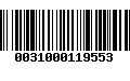 Código de Barras 0031000119553