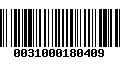 Código de Barras 0031000180409