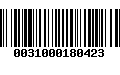 Código de Barras 0031000180423