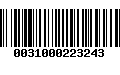 Código de Barras 0031000223243