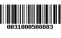 Código de Barras 0031000508883