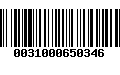 Código de Barras 0031000650346