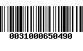 Código de Barras 0031000650490