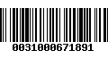 Código de Barras 0031000671891