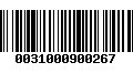 Código de Barras 0031000900267