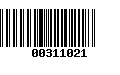 Código de Barras 00311021