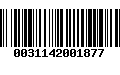 Código de Barras 0031142001877