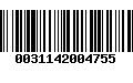 Código de Barras 0031142004755