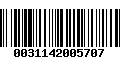 Código de Barras 0031142005707