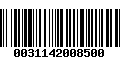 Código de Barras 0031142008500