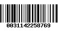 Código de Barras 0031142258769