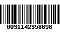 Código de Barras 0031142358698