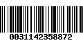 Código de Barras 0031142358872