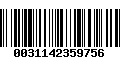 Código de Barras 0031142359756