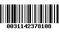 Código de Barras 0031142378108