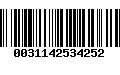 Código de Barras 0031142534252