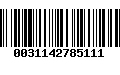 Código de Barras 0031142785111