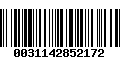 Código de Barras 0031142852172