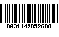 Código de Barras 0031142852608