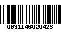 Código de Barras 0031146020423