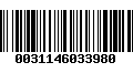 Código de Barras 0031146033980