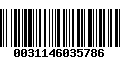 Código de Barras 0031146035786