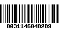 Código de Barras 0031146040209